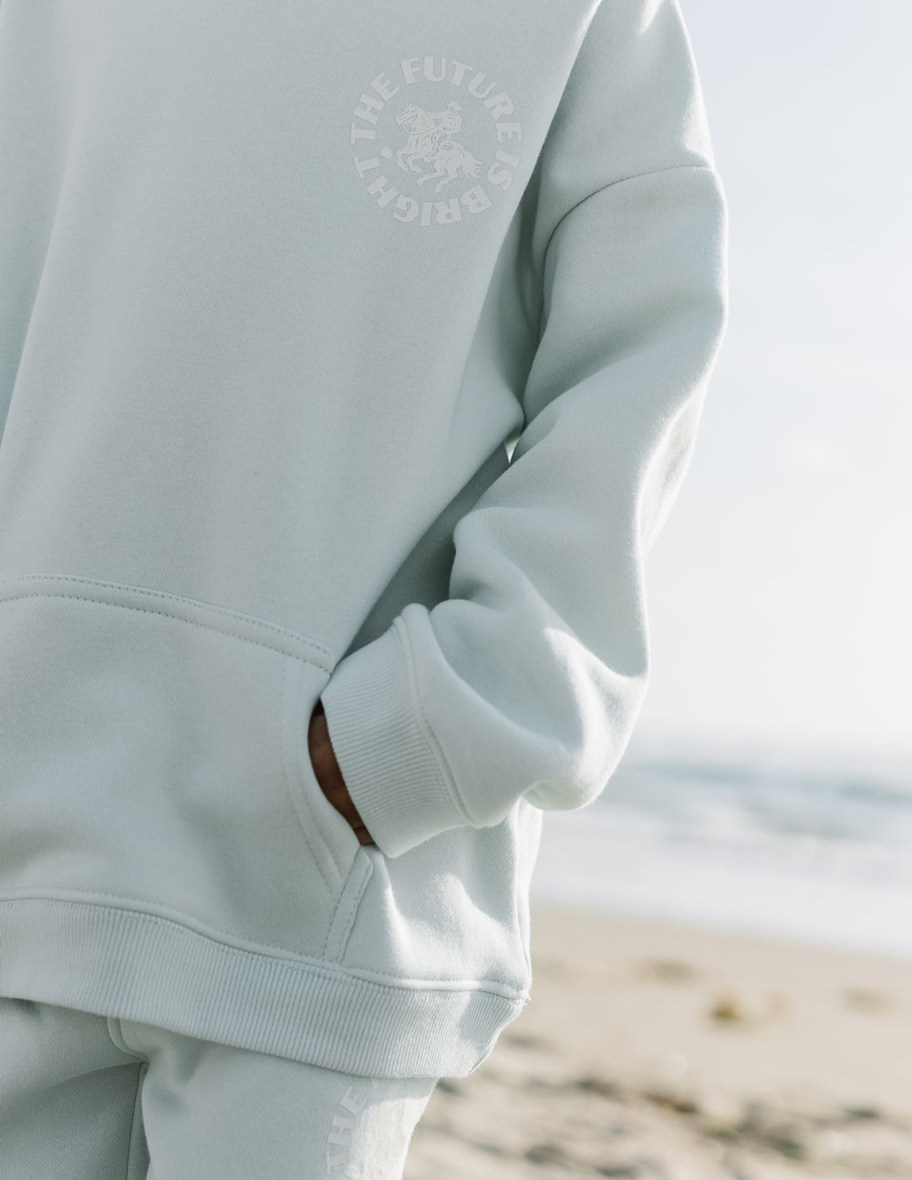 Kinder-Kapuzenpullover „The Future Is Bright“