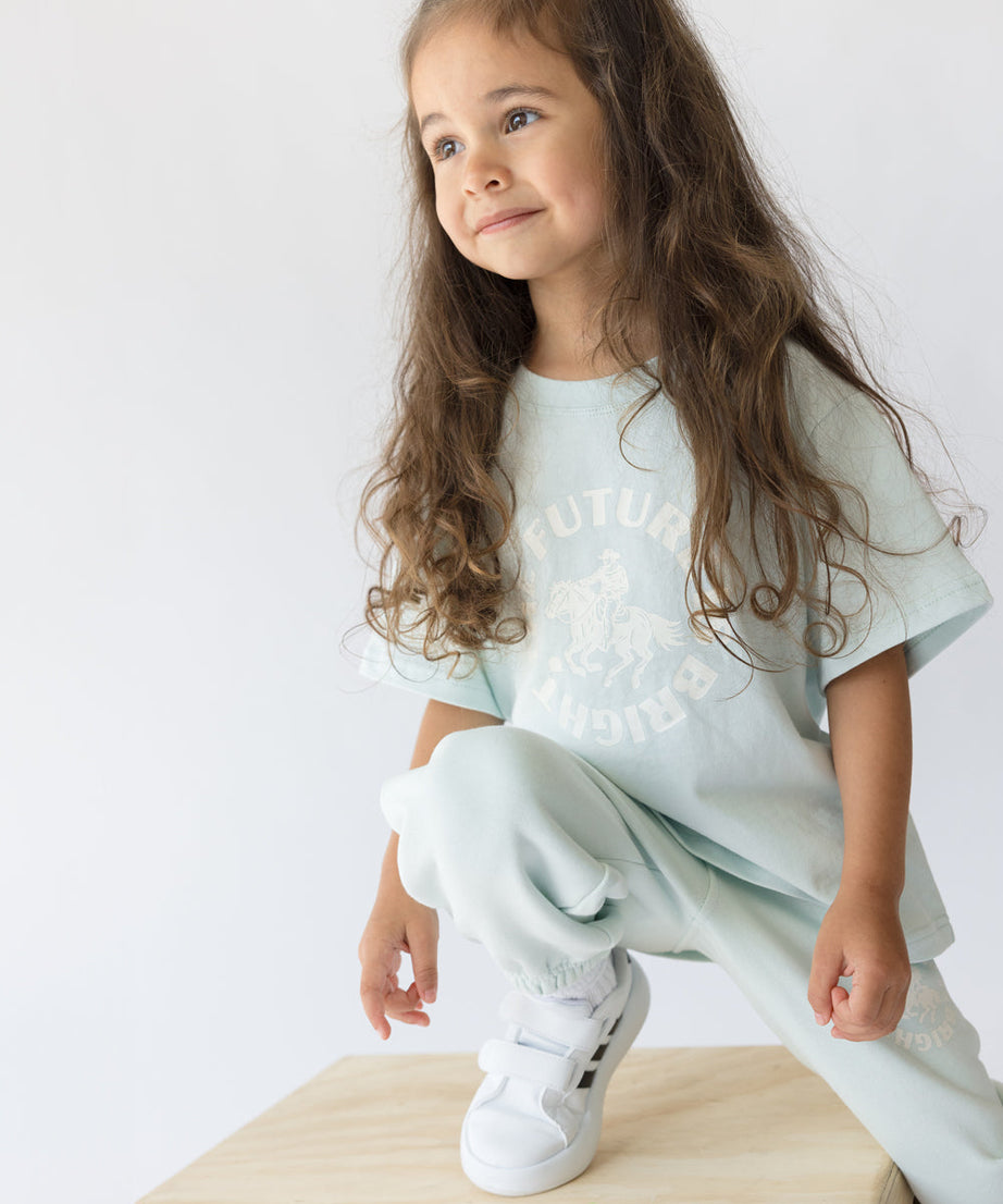Kinder T-Shirt "Die Zukunft ist rosig"
