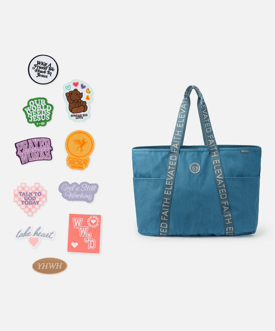 Das große Alltag-Denim-Tragetaschen-Patch-Set