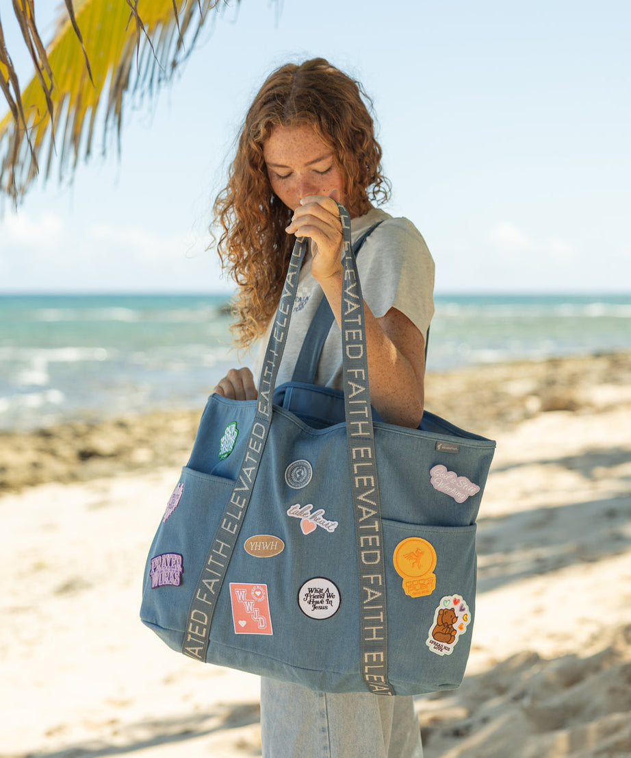 Das große Alltag-Denim-Tragetaschen-Patch-Set