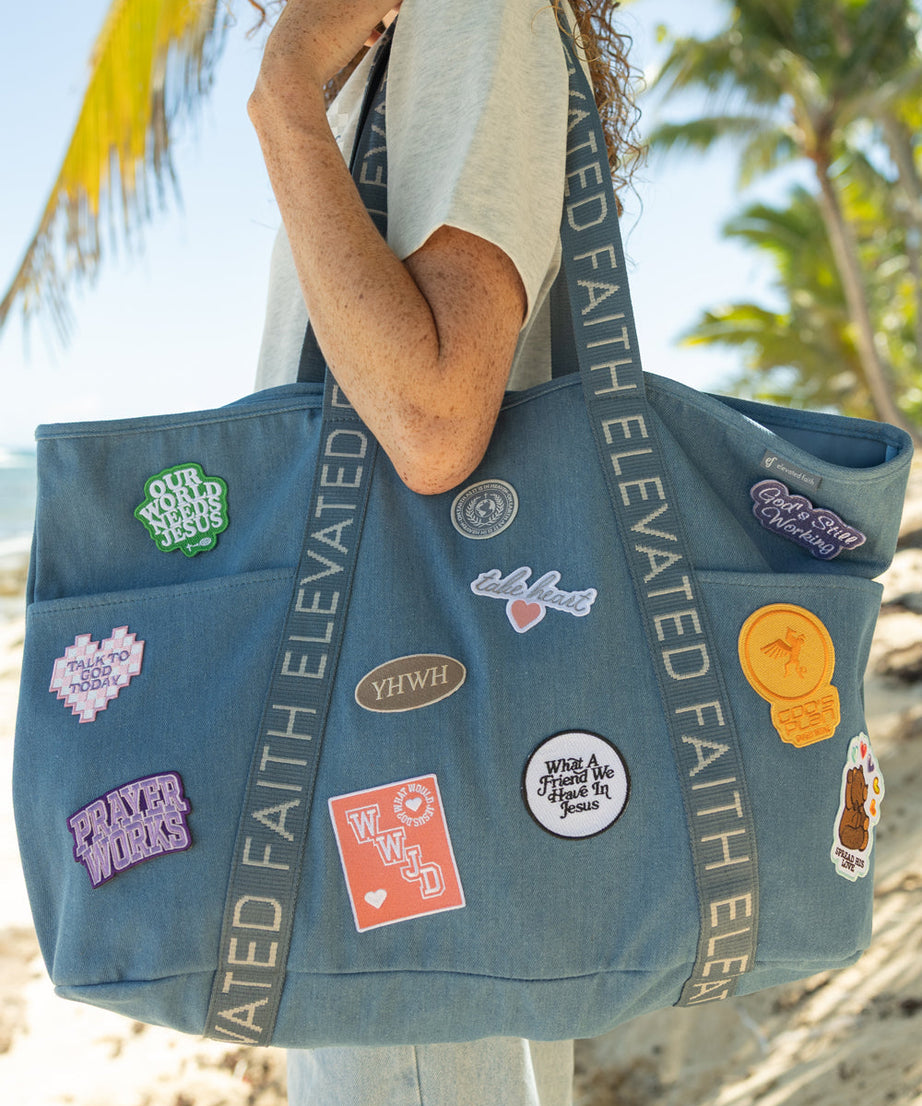 Das große Alltag-Denim-Tragetaschen-Patch-Set