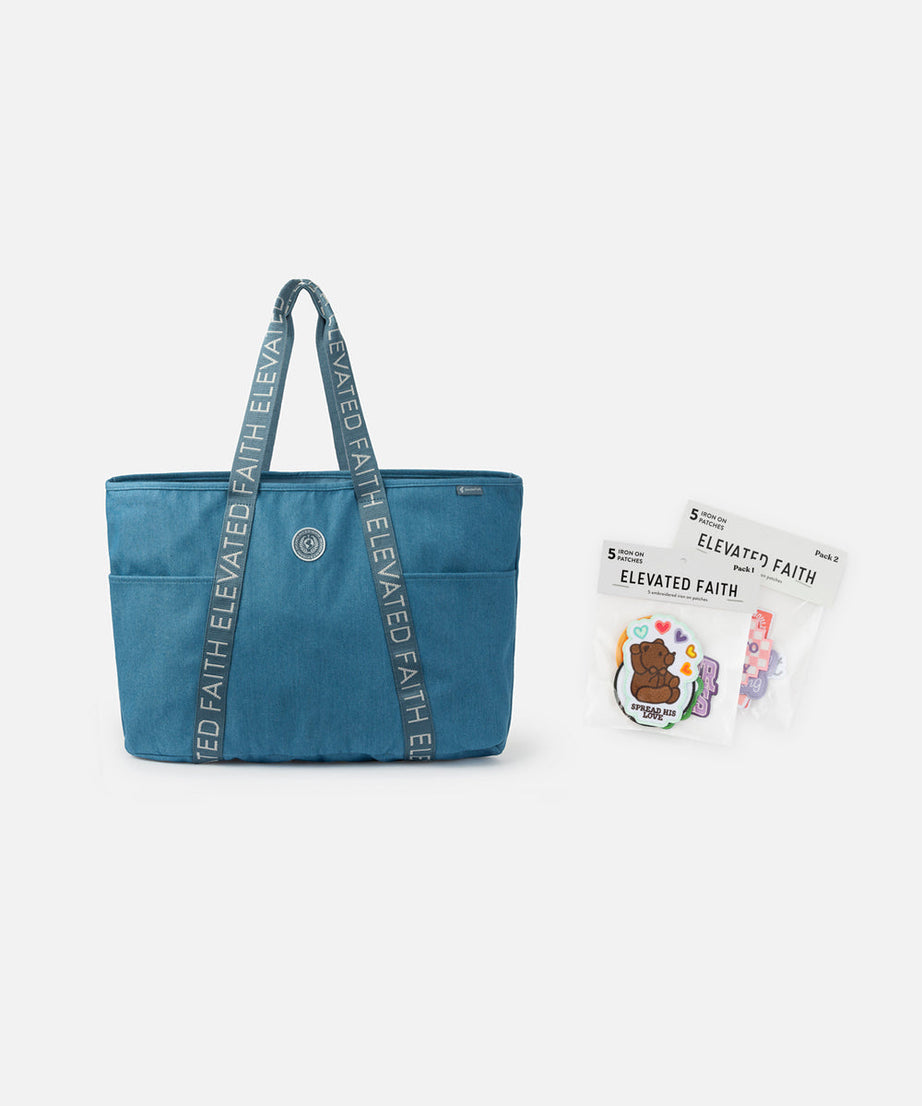 Das große Alltag-Denim-Tragetaschen-Patch-Set