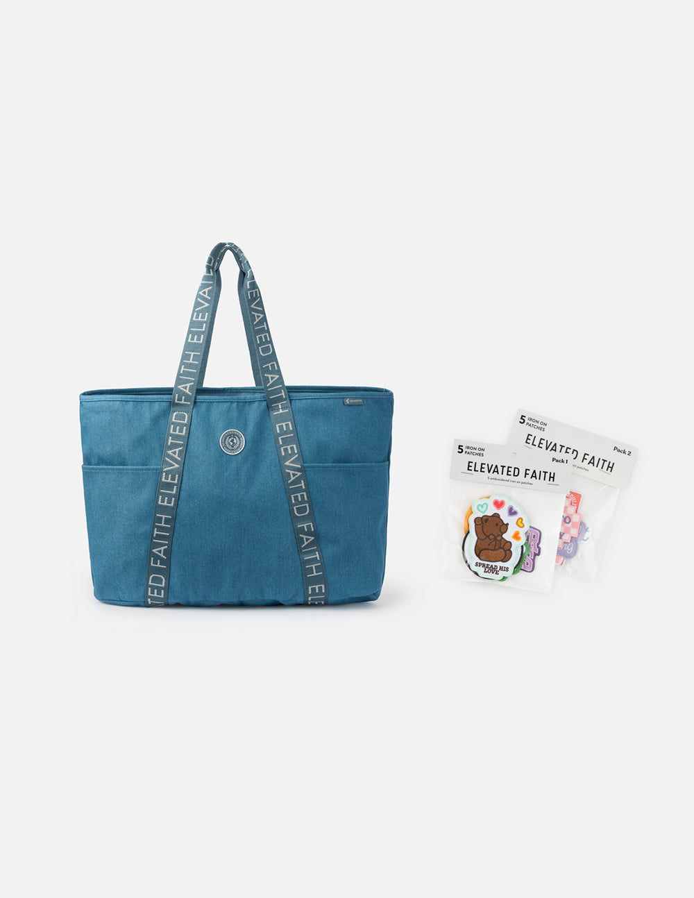 Das große Alltag-Denim-Tragetaschen-Patch-Set