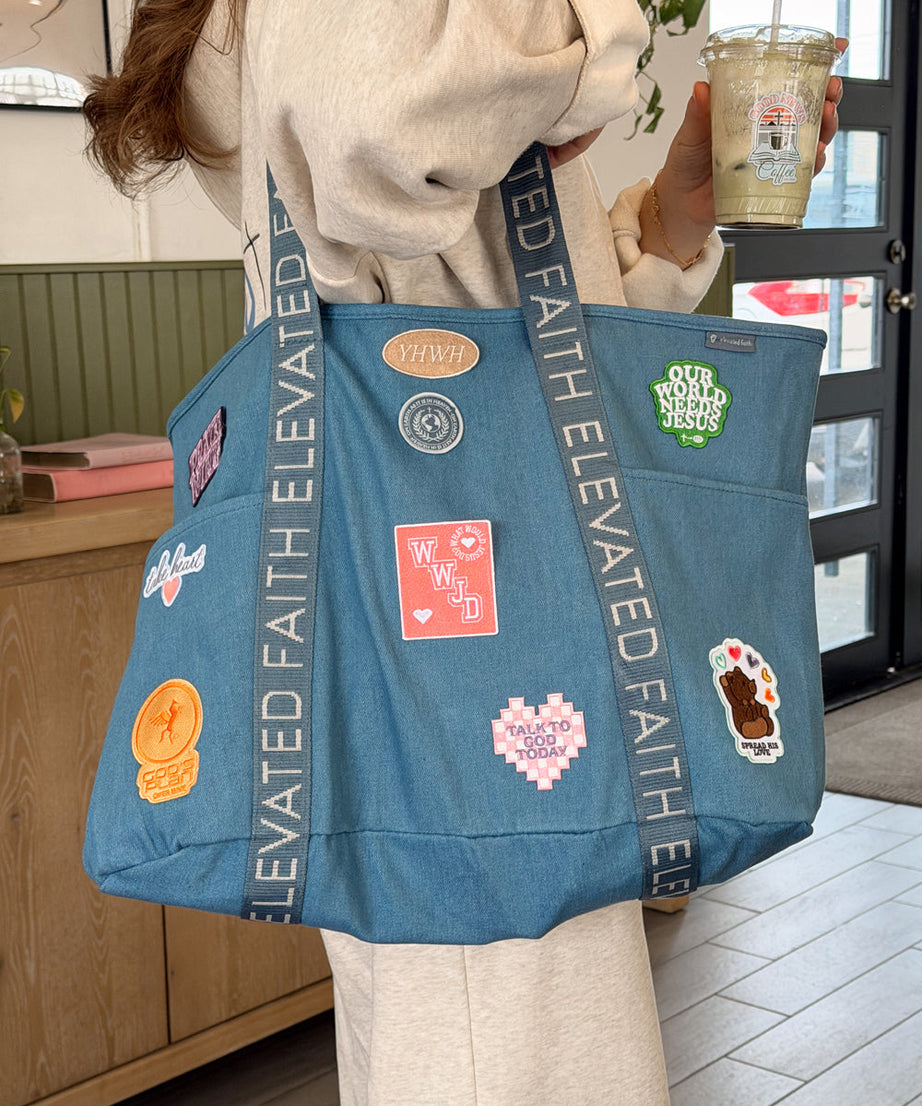Das große Alltag-Denim-Tragetaschen-Patch-Set