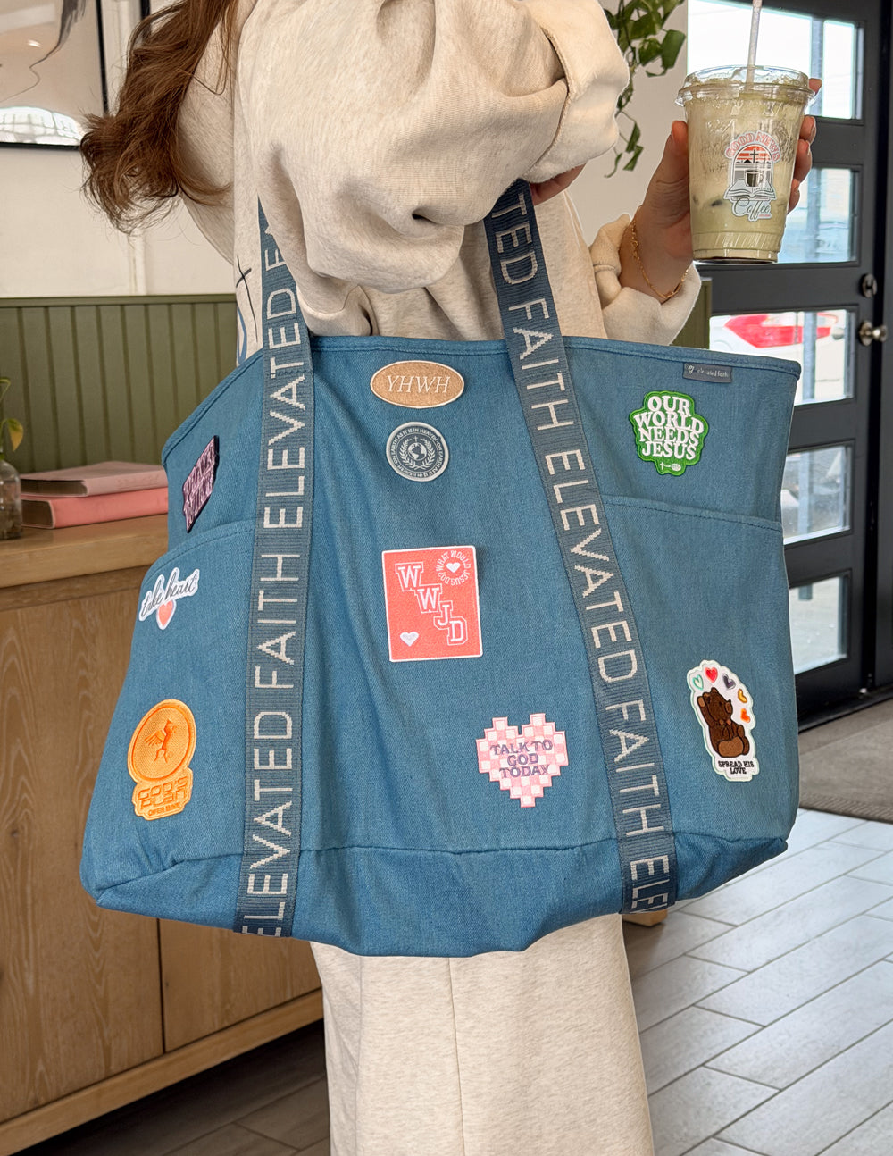 Das große Alltag-Denim-Tragetaschen-Patch-Set
