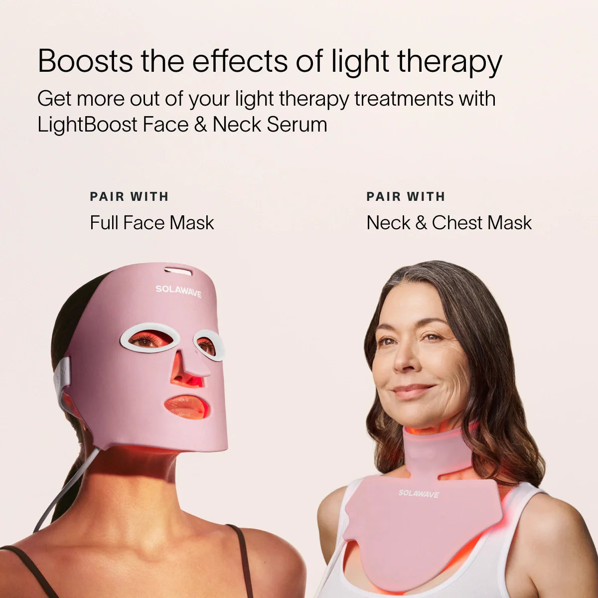 Lichttherapie-Gesichts- und Hals-Booster-Serum