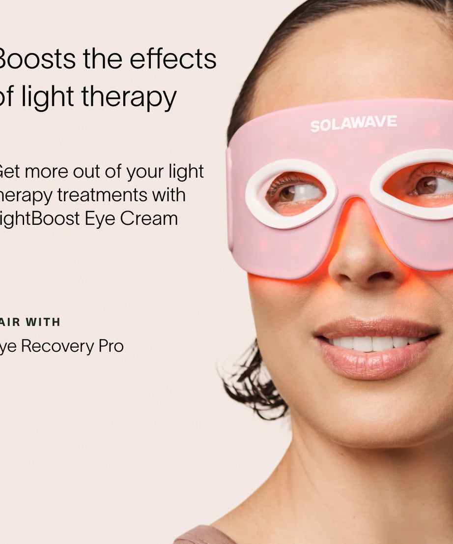 Aufhellende Augencreme mit Lichttherapie