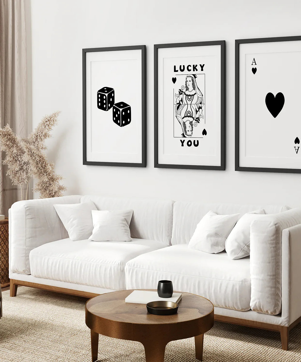 Trendiges Spielkarten-Wandkunst-Set mit 3 Drucken