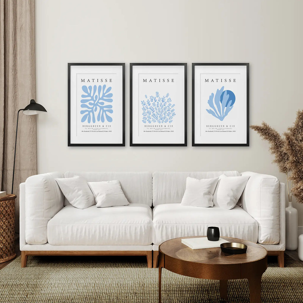 Light Blue Henri Matisse Exhibition Art Set