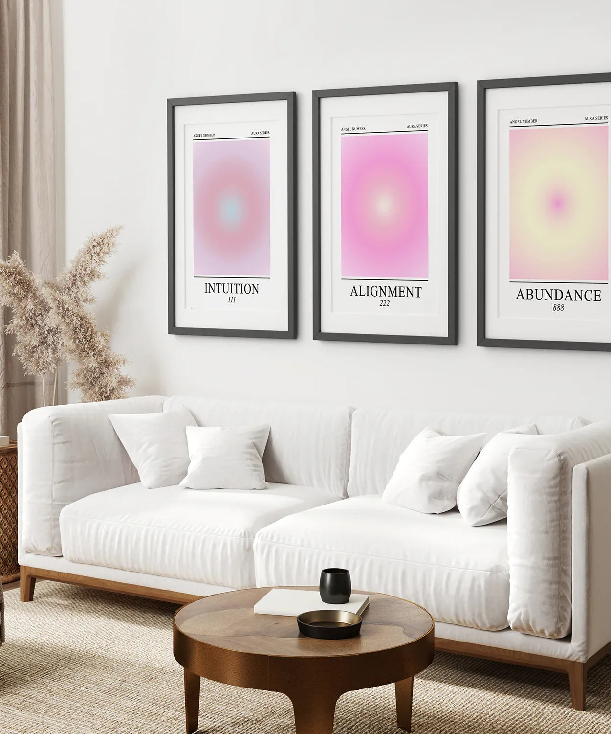 Aura-Energie spiritueller Gradienten-Wandkunst-Set