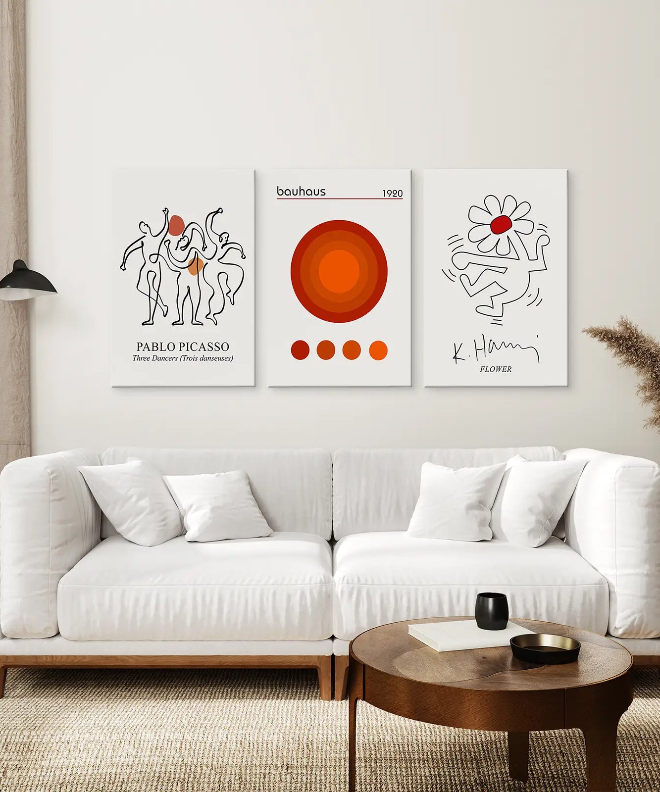 Abstrakte Picasso Wandkunst Set aus 3 Postern