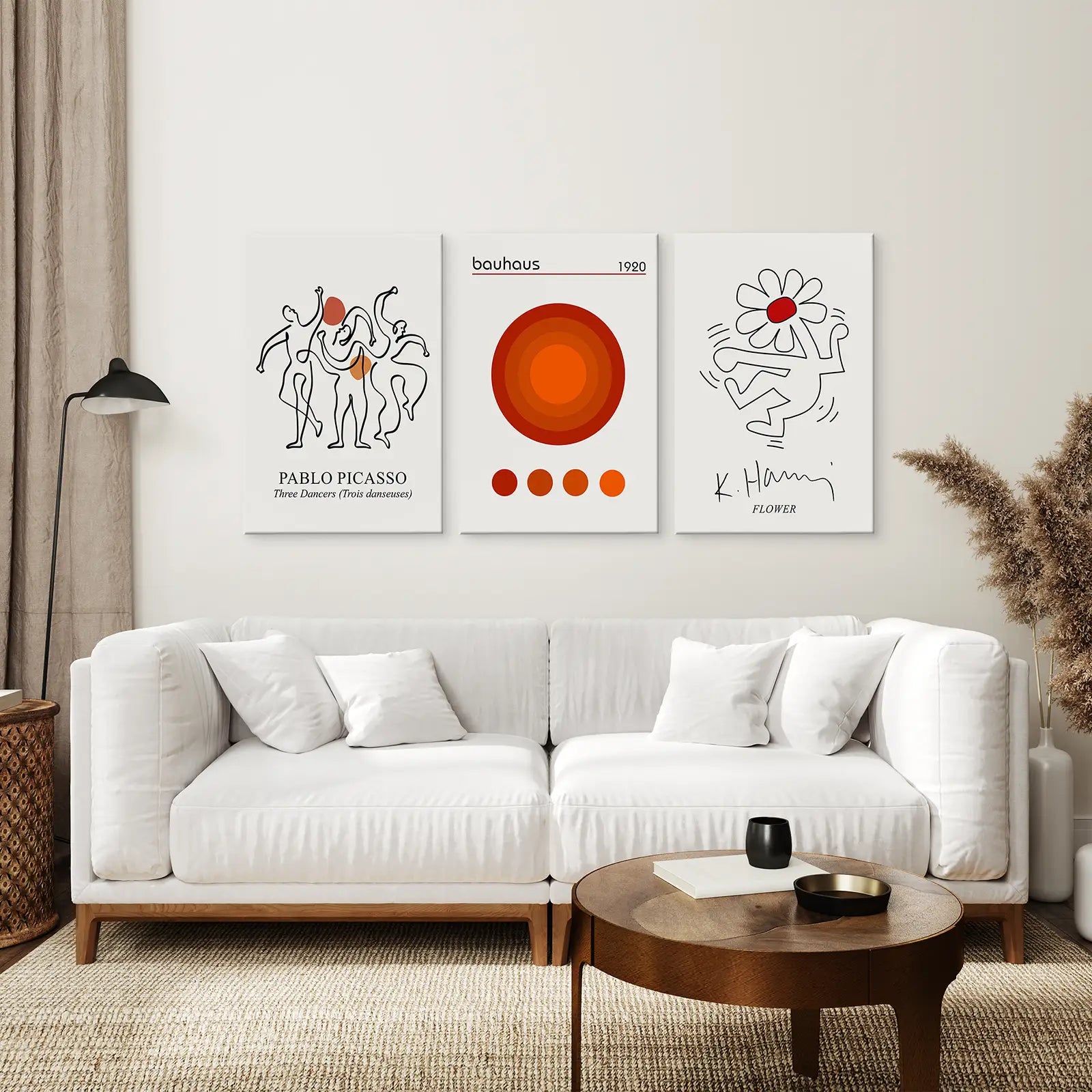 Abstrakte Picasso Wandkunst Set aus 3 Postern