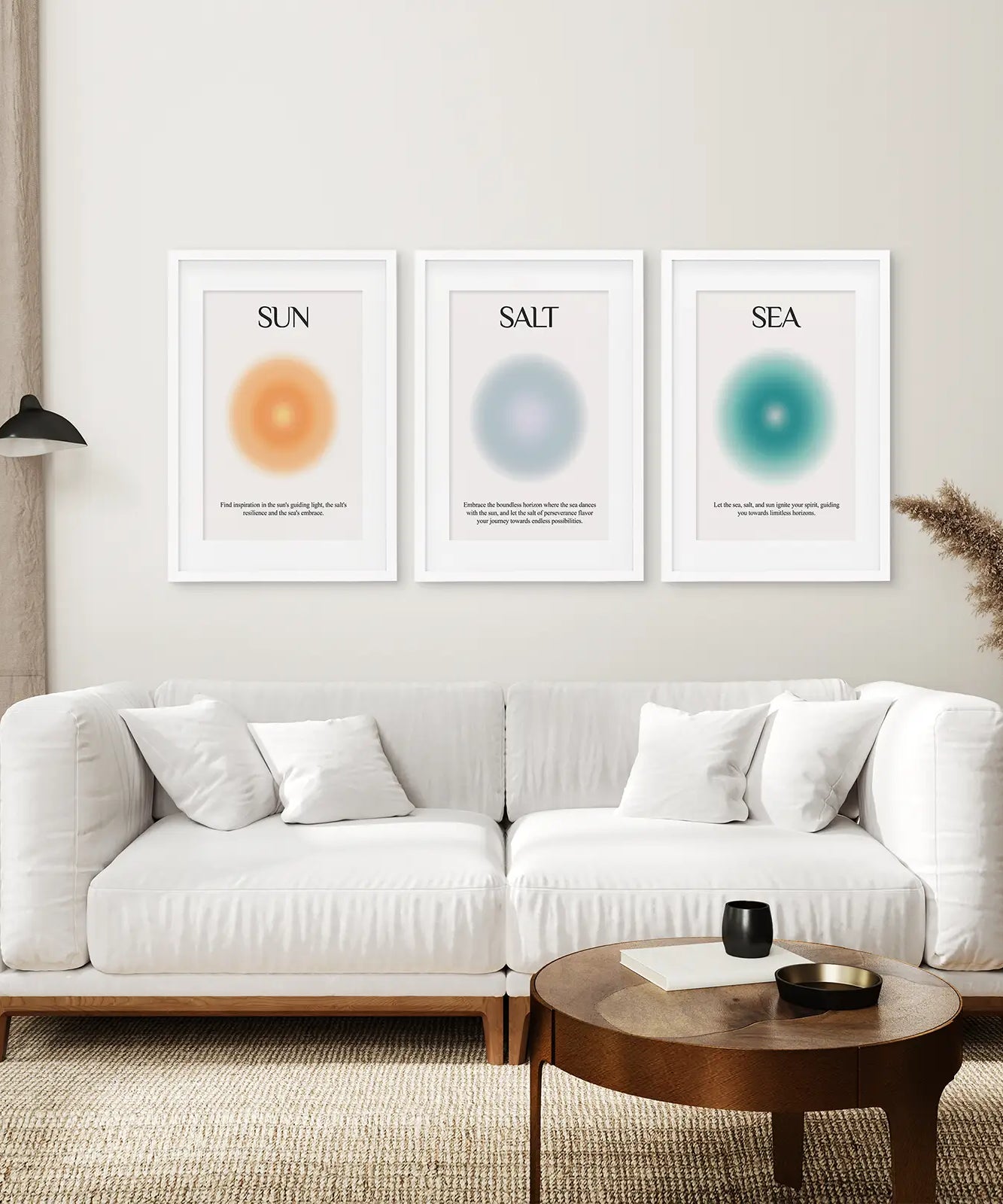 Sonne Salz und Meer Aura-Poster Wanddekorationsset