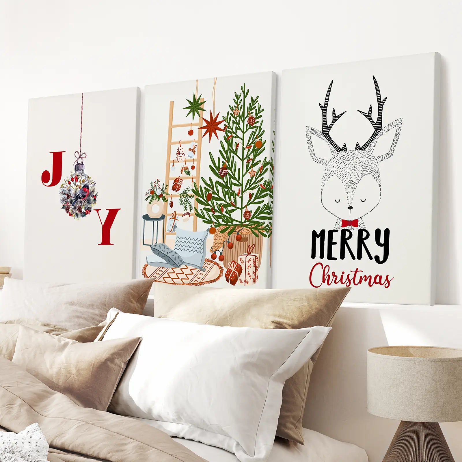 Kinderzimmer Weihnachten Winter Kunst Poster Wohndeko