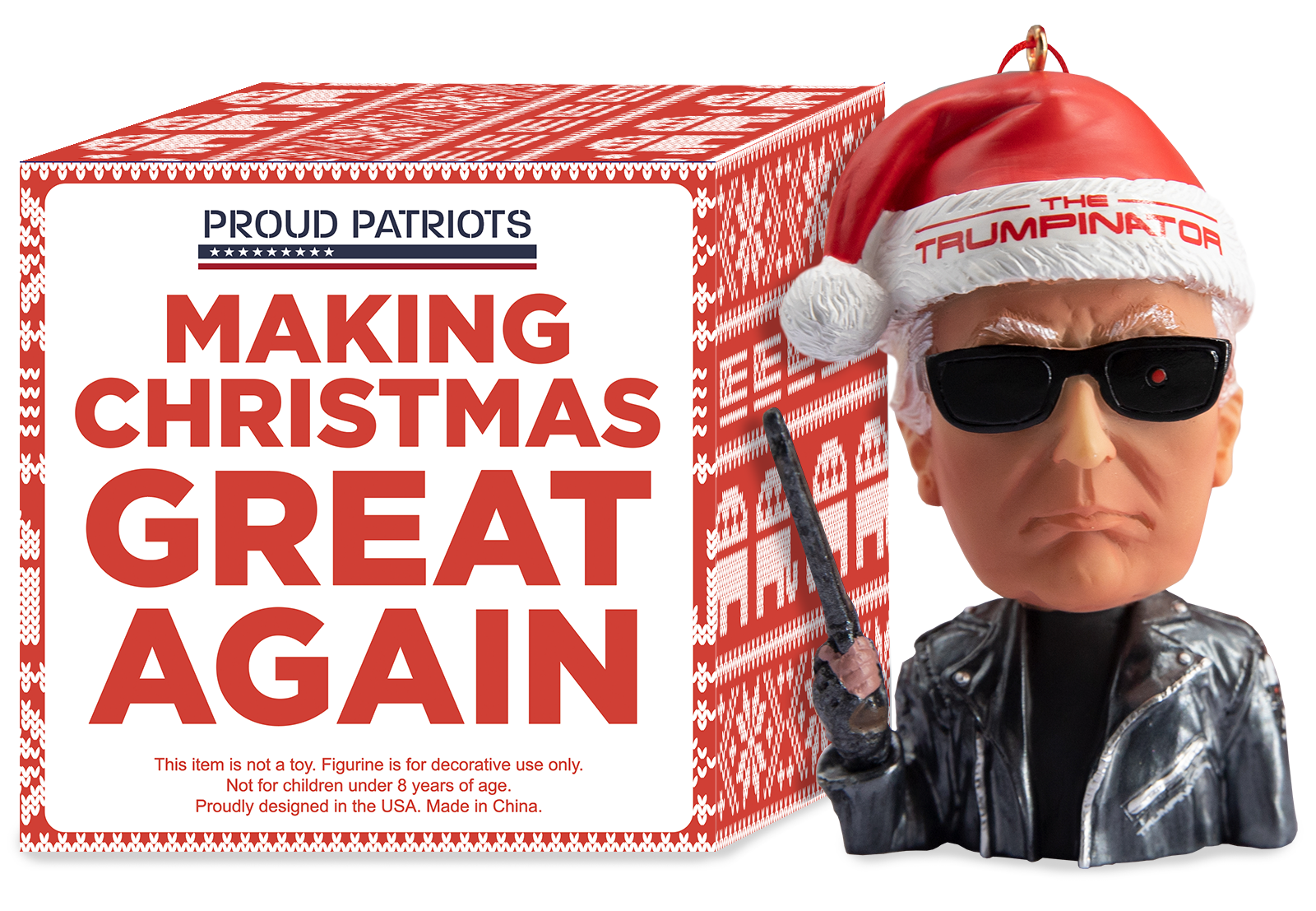 The Trumpinator Christmas Ornament