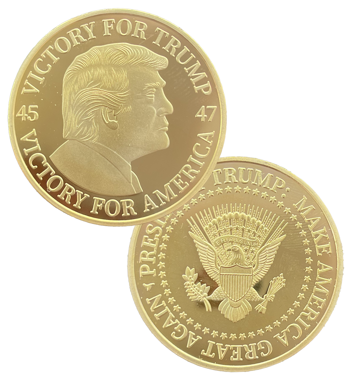 Trump 45/47 Goldmünze