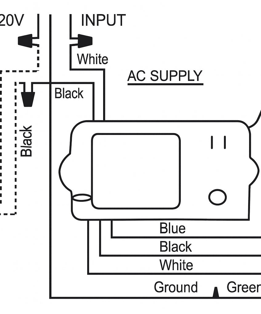 Anderic UC9051T-Wired 3-Speed Wall Switch Ceiling Fan Remote Control | CHQ9051T