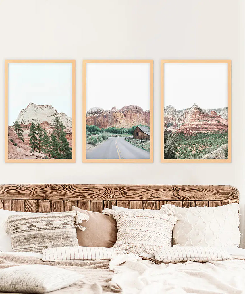 US Nationalpark Wandbilder. Zion, Sedona, Capitol Reef Torrey