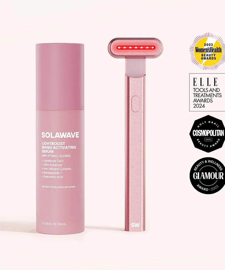4-in-1 Rotlichttherapie-Stab & Aktivierendes Serum Kit
