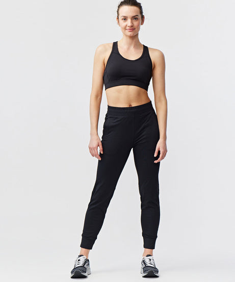Valia Damen Joggingshose, Schwarz