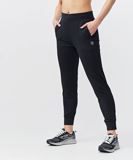 Valia Damen Joggingshose, Schwarz