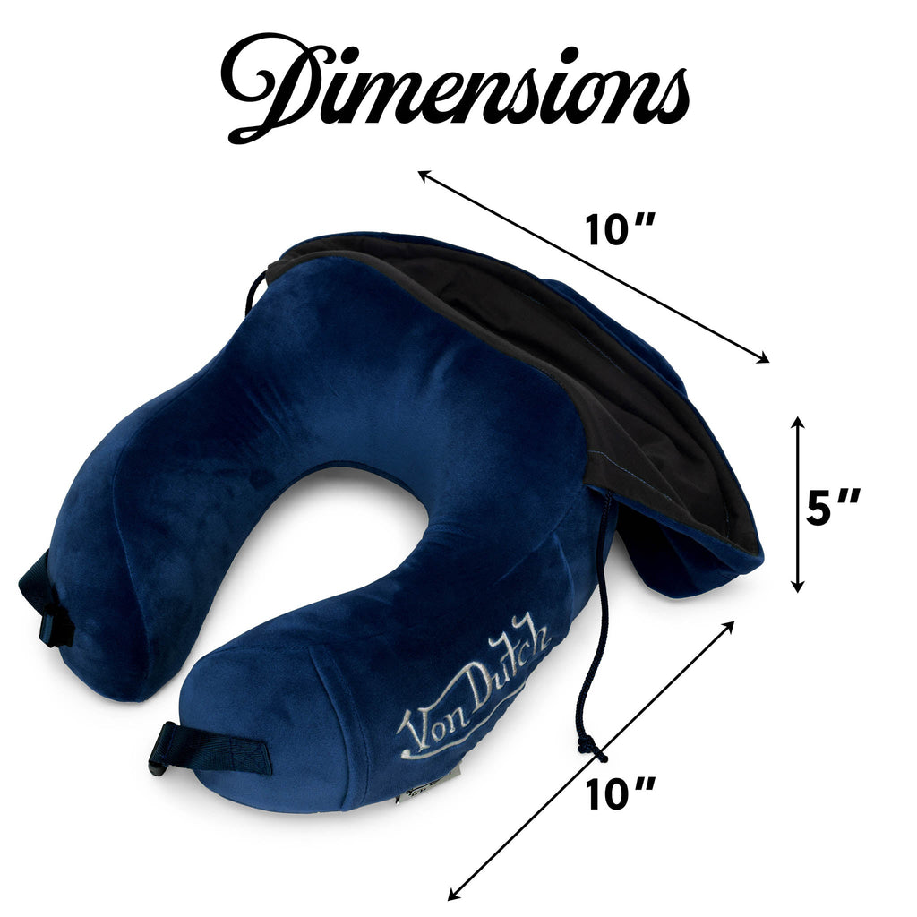 Eyeconic Flying Eyeball Hooded Ergonomic Memory Foam Travel Neck Pillow