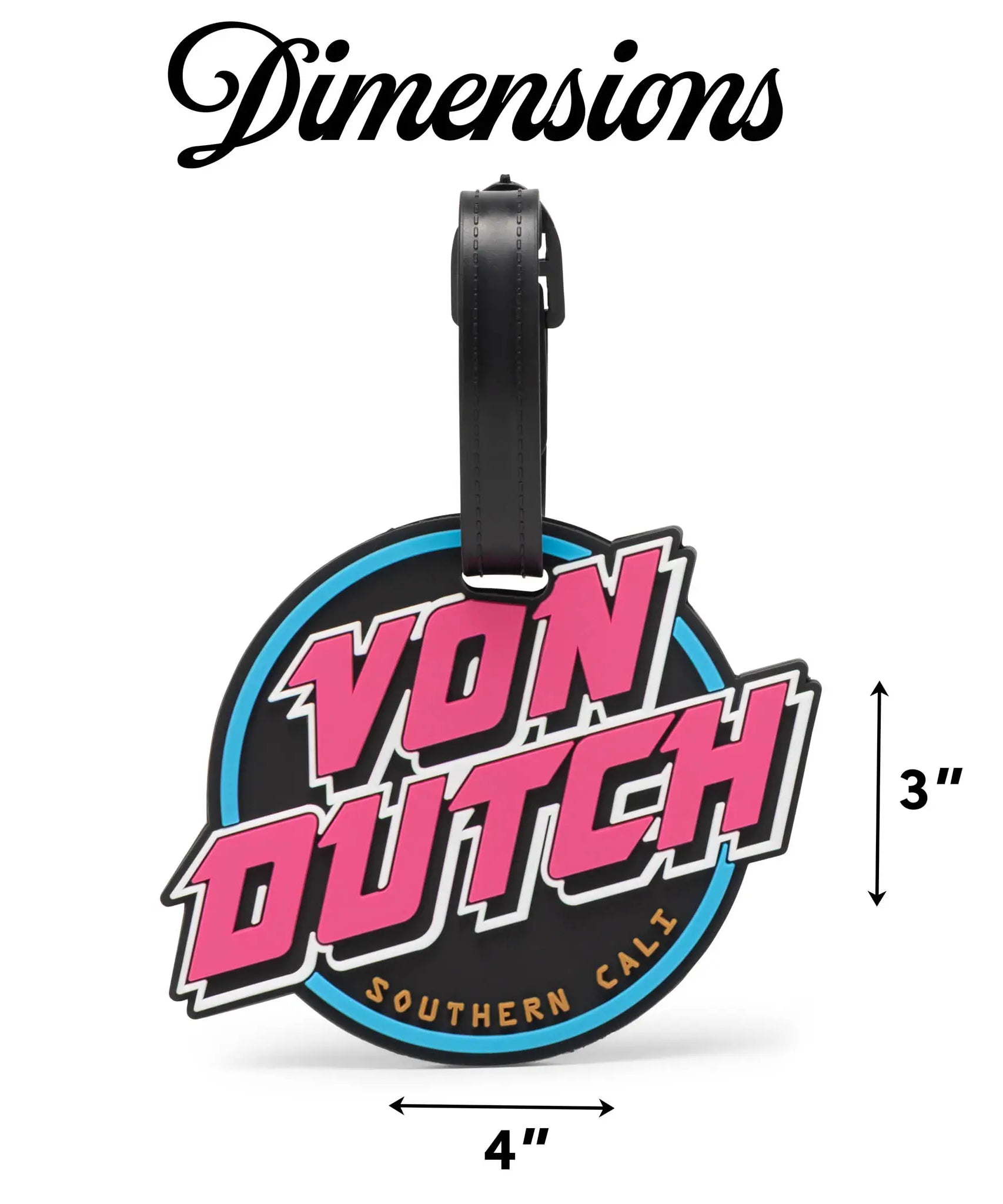 80er-Jahre Neon 2er-Set Kofferanhänger mit verstellbaren Riemen
