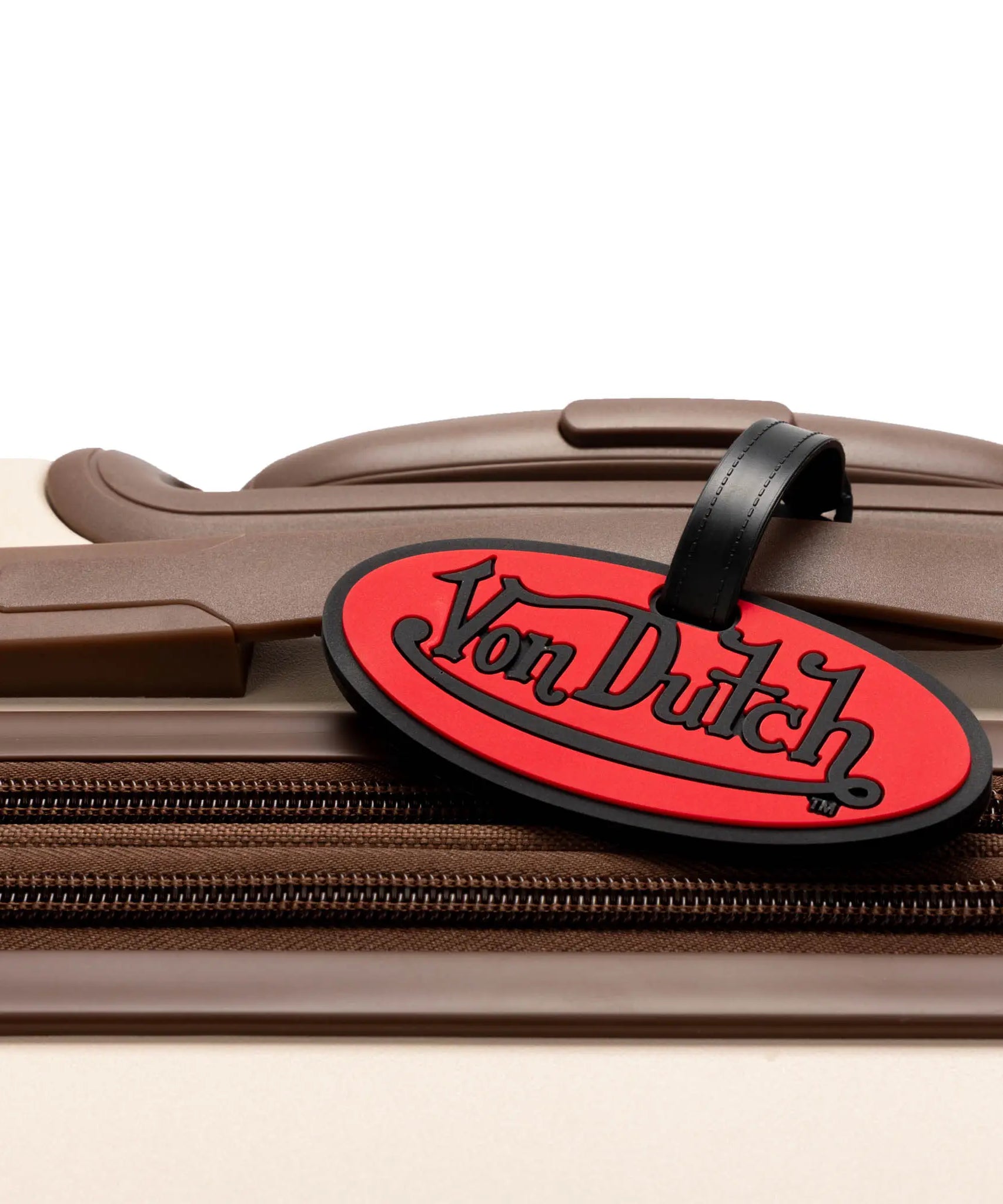2-teiliges Kofferanhänger-Set mit Logopatch und verstellbaren Riemen