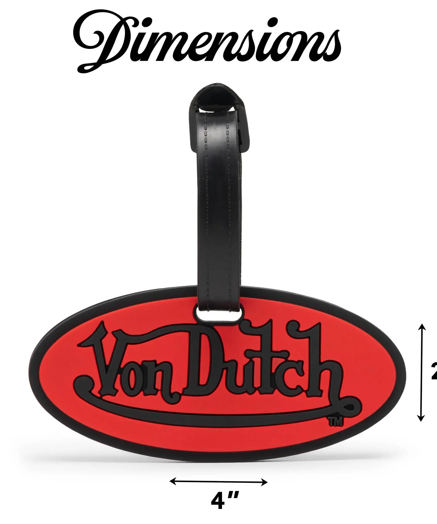 2-teiliges Kofferanhänger-Set mit Logopatch und verstellbaren Riemen