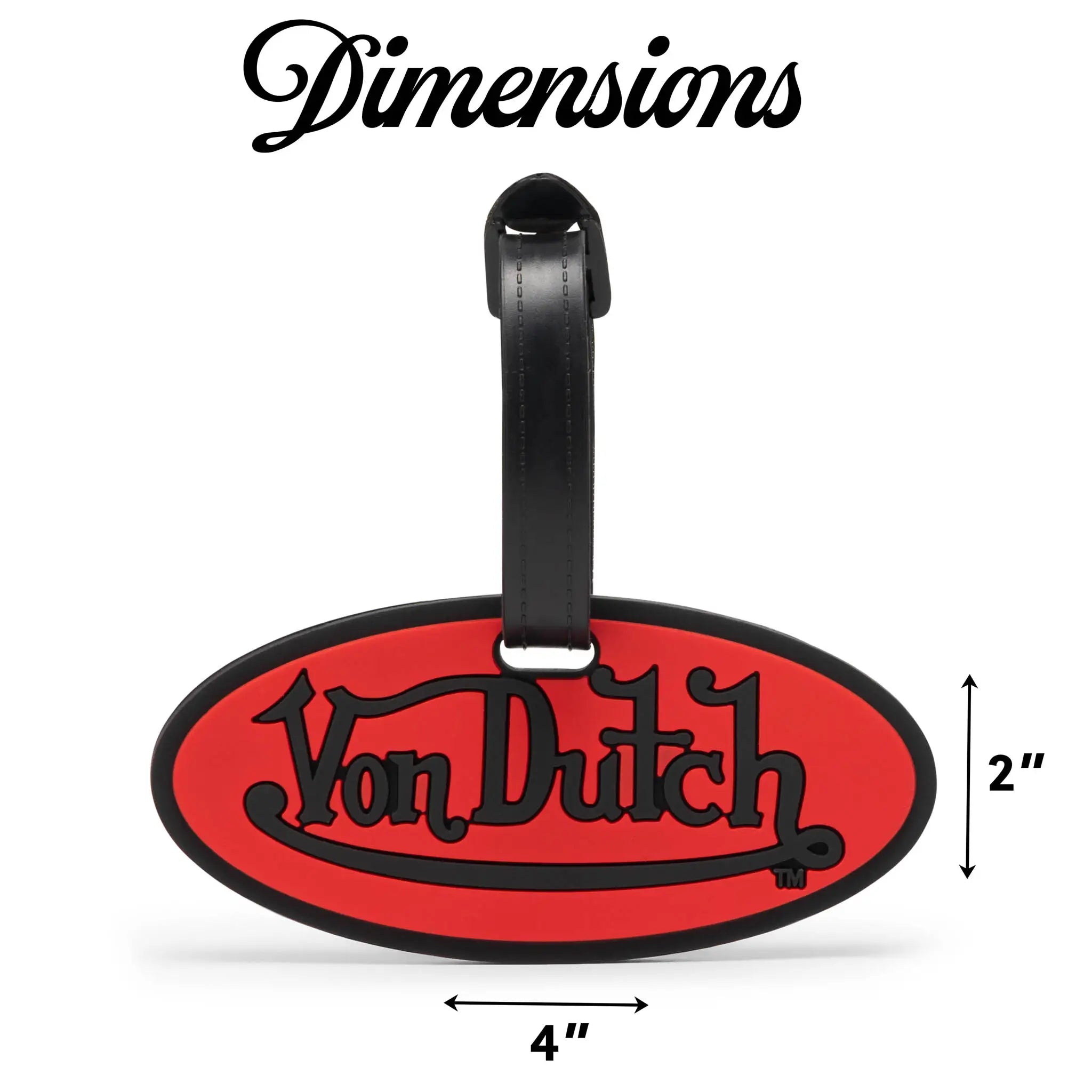 2-teiliges Kofferanhänger-Set mit Logopatch und verstellbaren Riemen