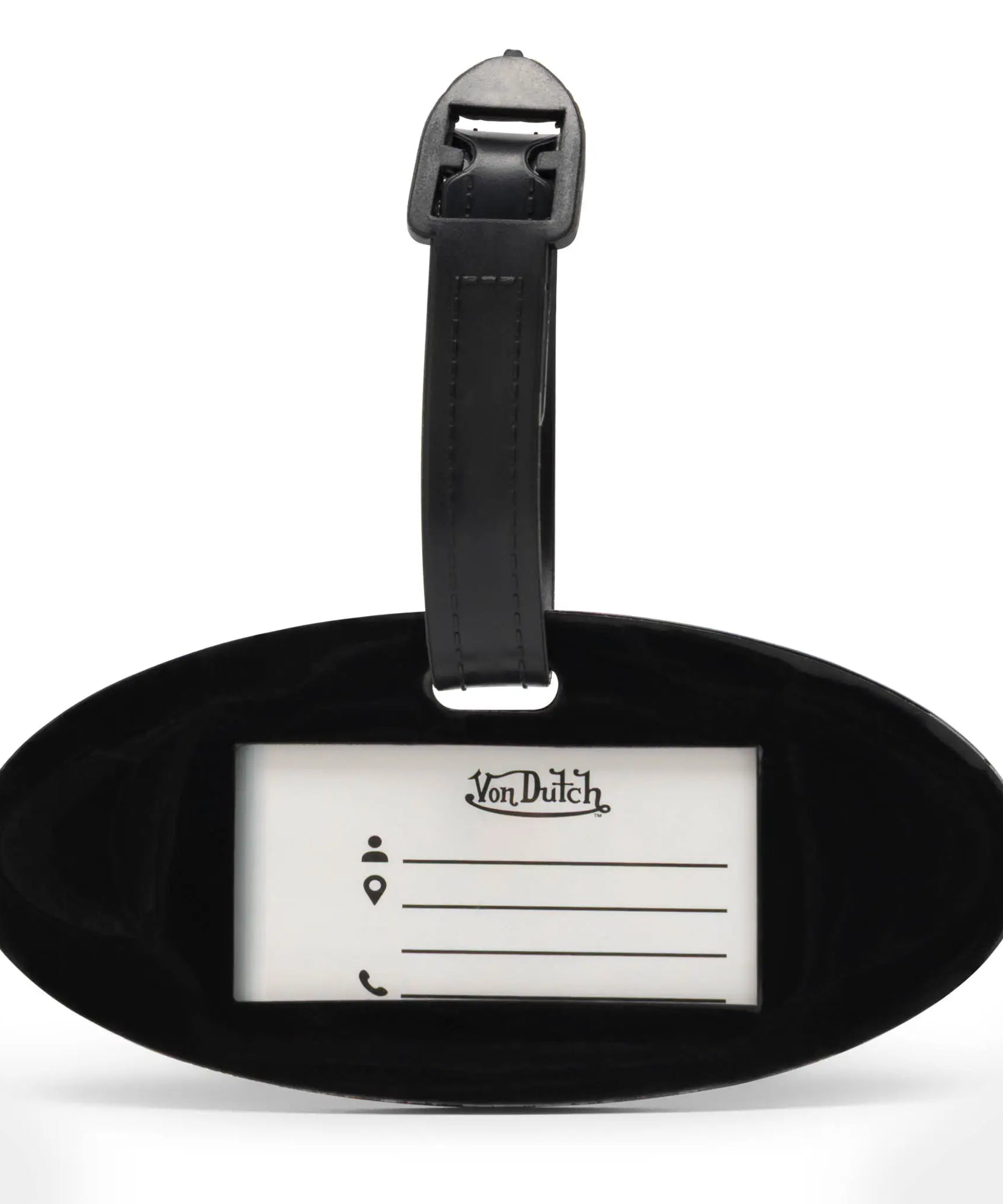 2-teiliges Kofferanhänger-Set mit Logopatch und verstellbaren Riemen