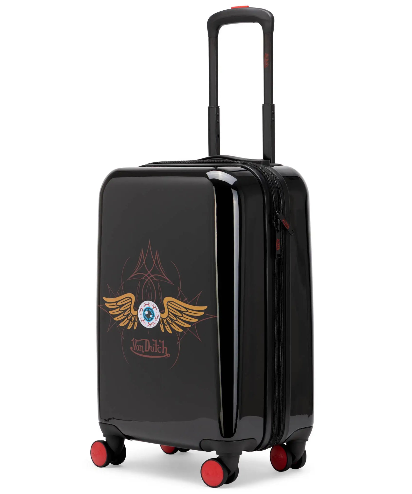 Kustom Kulture Erweiterbarer Hardside Spinner Koffer als Handgepäck