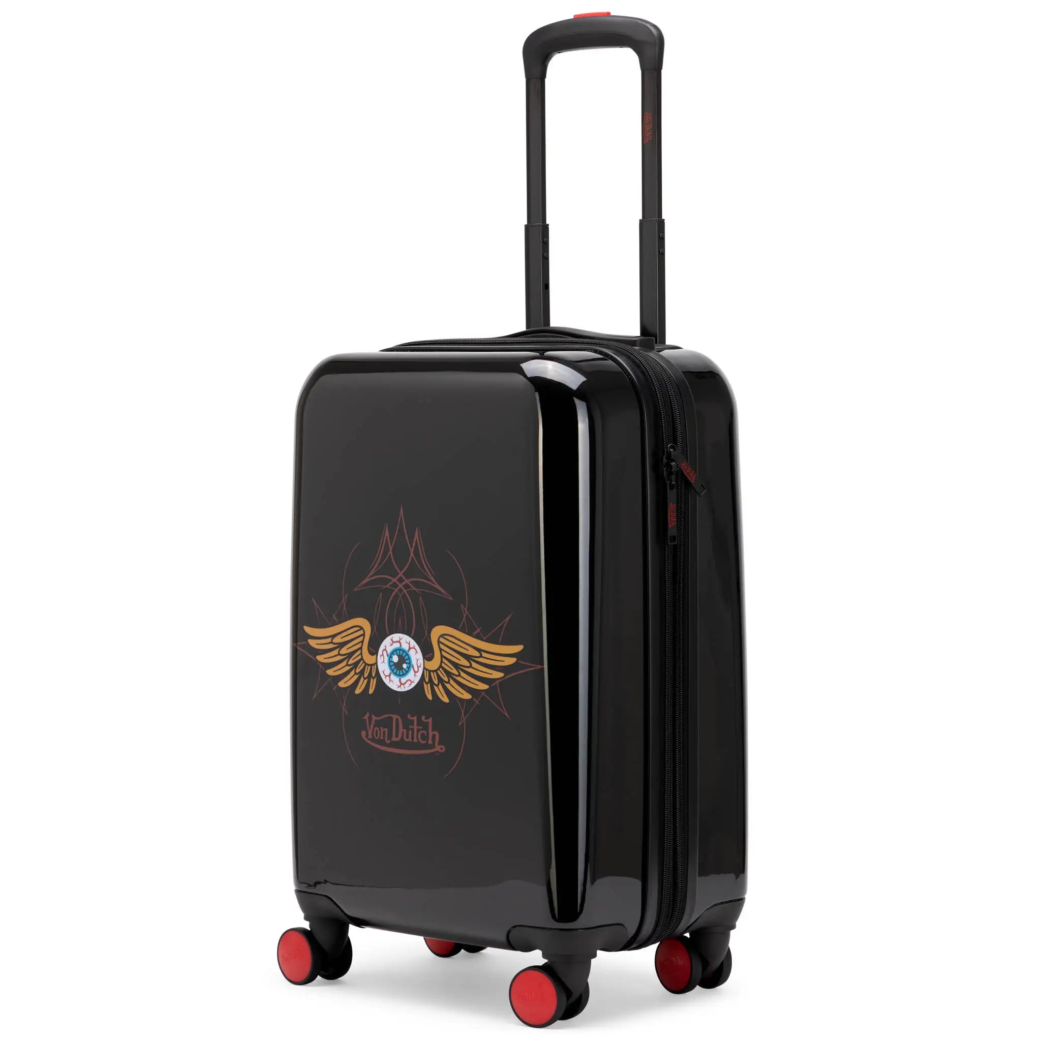 Kustom Kulture Erweiterbarer Hardside Spinner Koffer als Handgepäck