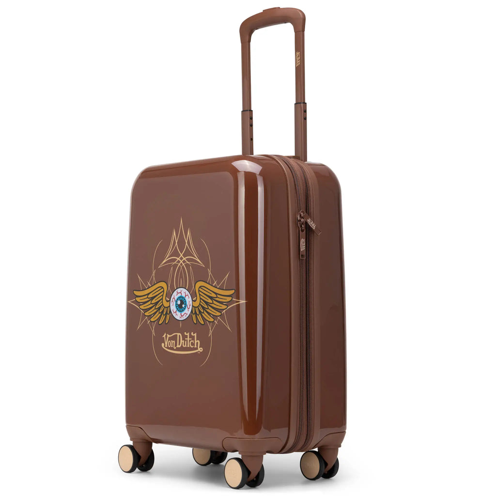 Kustom Kulture Expandable Hardside Carry-on Spinner Suitcase