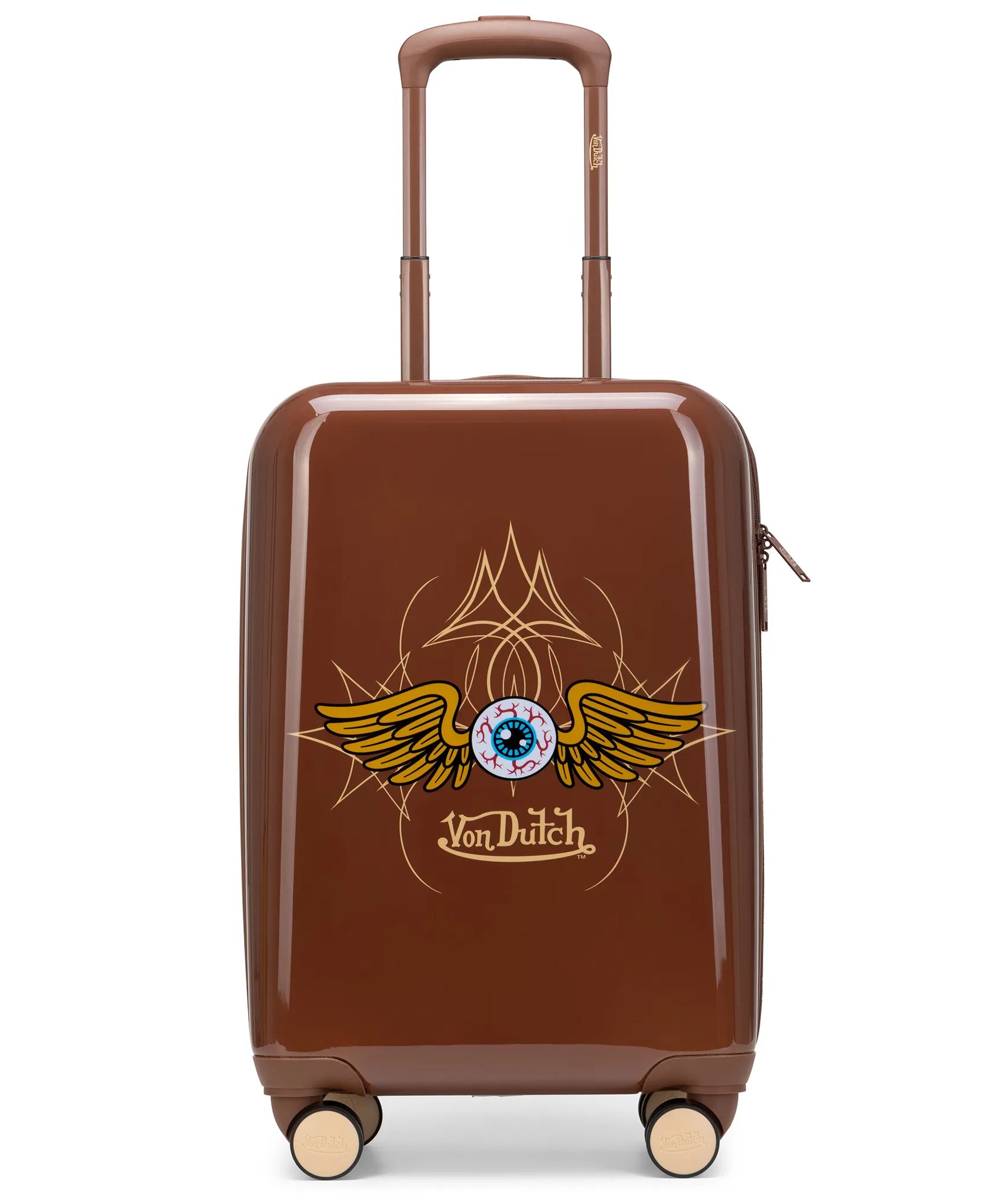 Kustom Kulture Erweiterbarer Hardside Spinner Koffer als Handgepäck