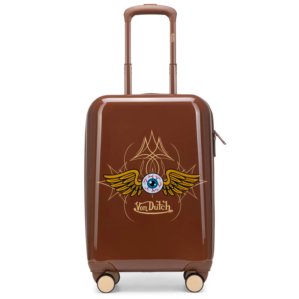 Kustom Kulture Expandable Hardside Carry-on Spinner Suitcase