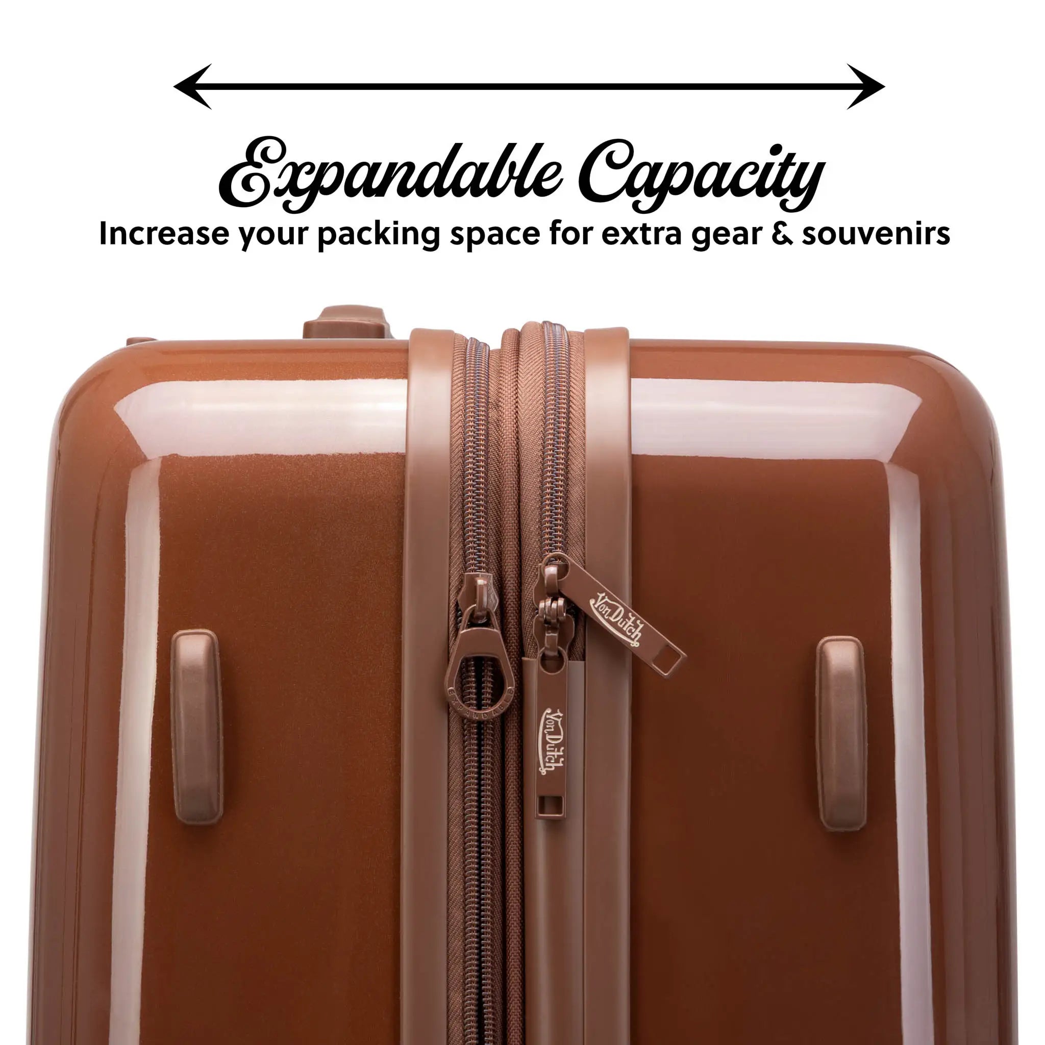 Kustom Kulture Expandable Hardside Carry-on Spinner Suitcase