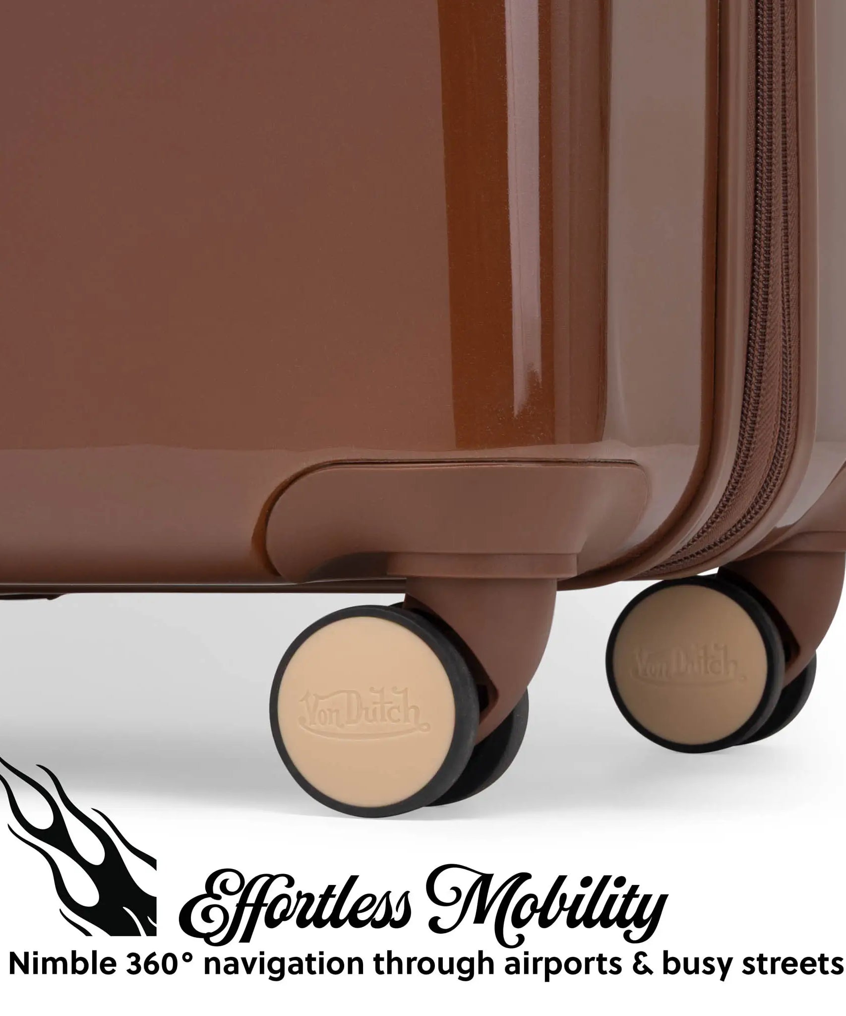 Kustom Kulture Erweiterbarer Hardside Spinner Koffer als Handgepäck