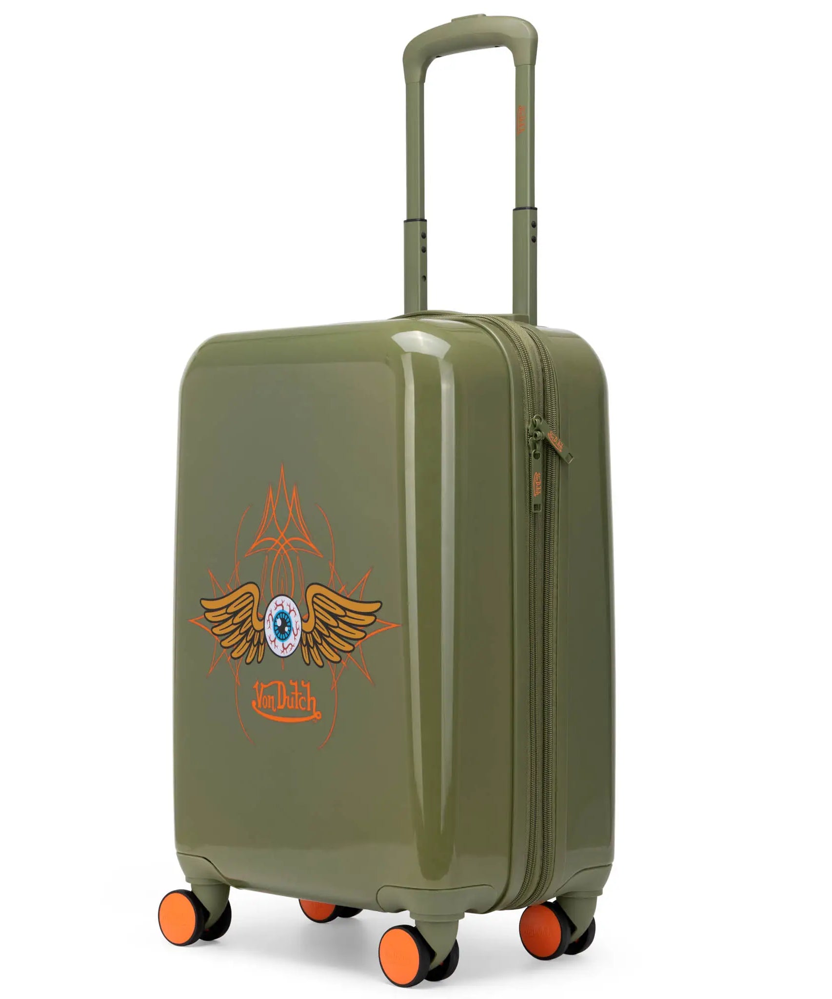 Kustom Kulture Erweiterbarer Hardside Spinner Koffer als Handgepäck