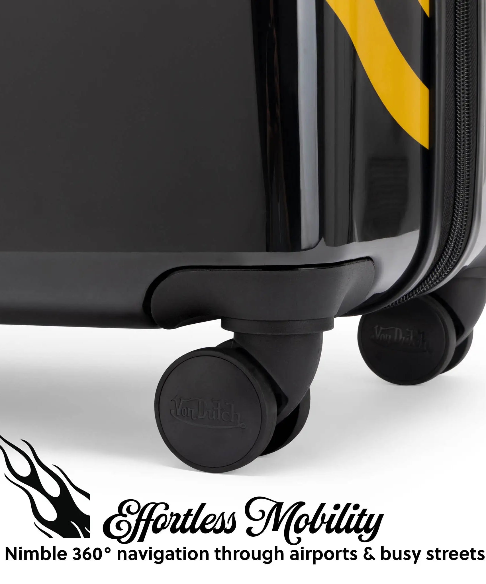 Kustom Kulture 3-teiliges, erweiterbares Hartschalen-Kofferset mit Spinner-Rädern