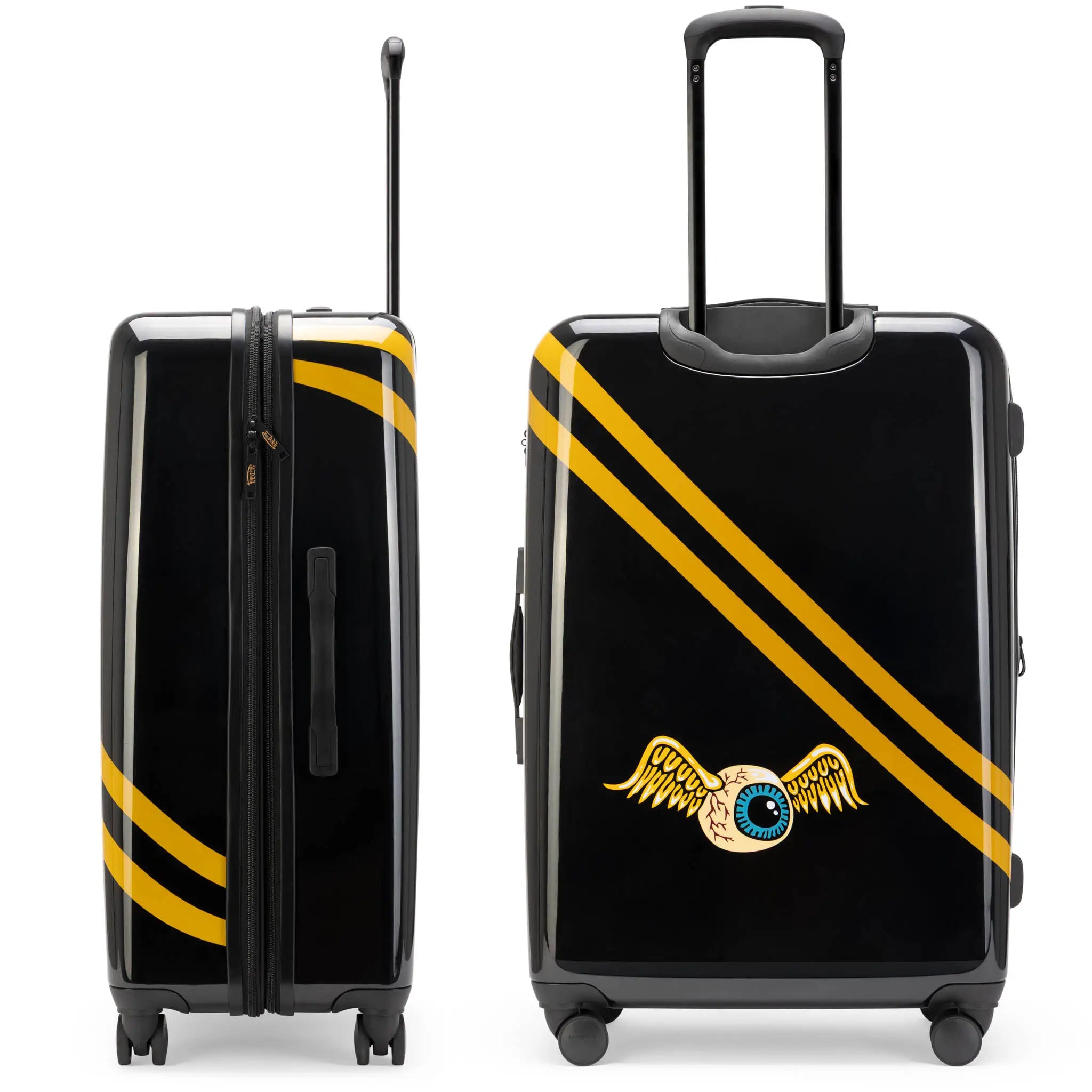 Kustom Kulture 3-teiliges, erweiterbares Hartschalen-Kofferset mit Spinner-Rädern