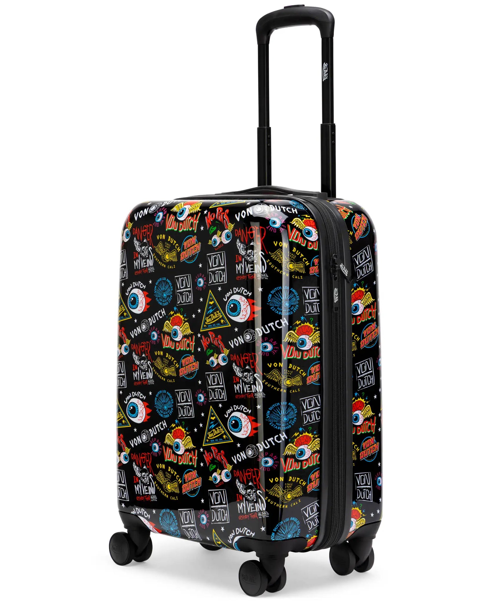 Kustom Kulture Erweiterbarer Hardside Spinner Koffer als Handgepäck