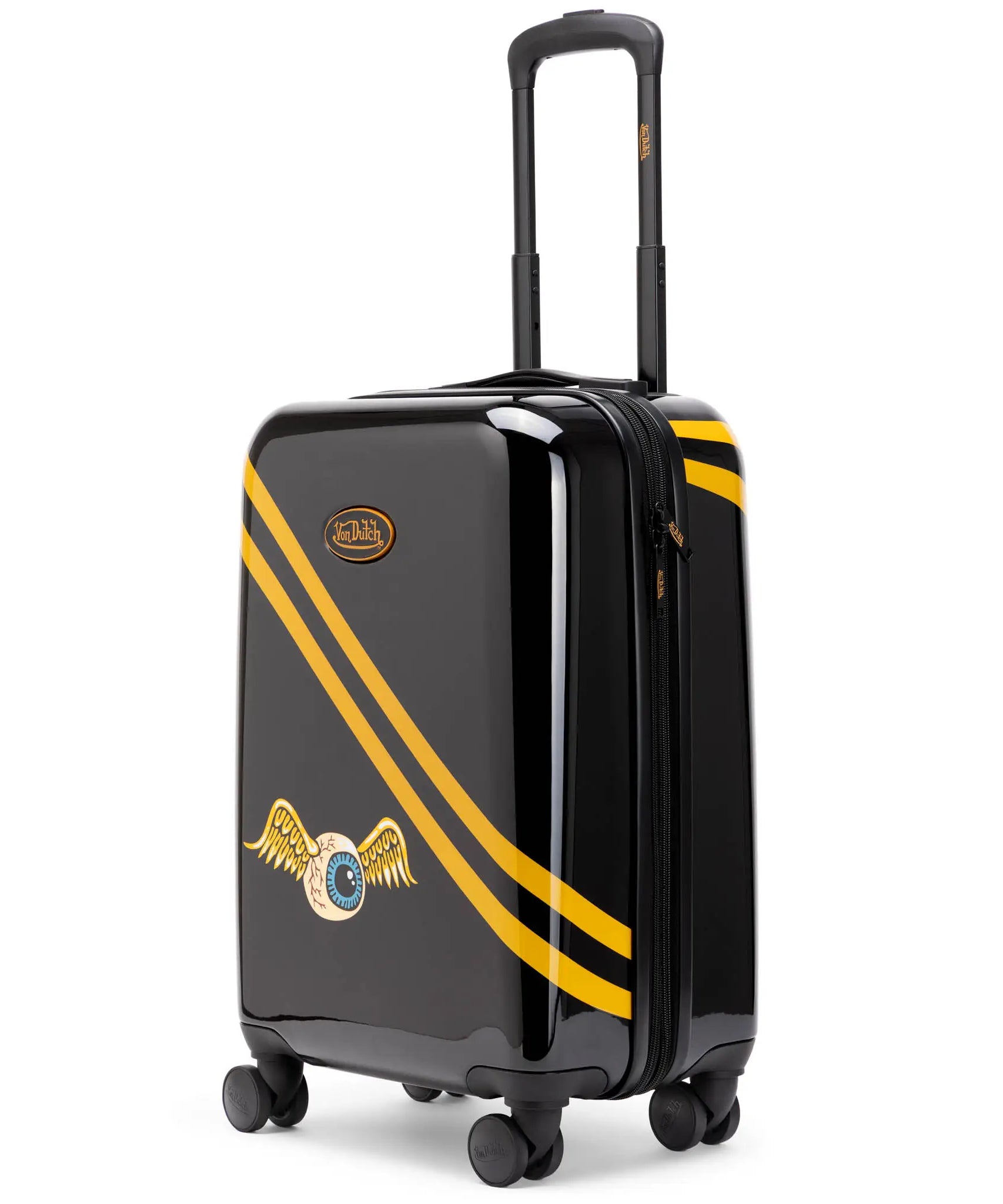 Kustom Kulture Erweiterbarer Hardside Spinner Koffer als Handgepäck