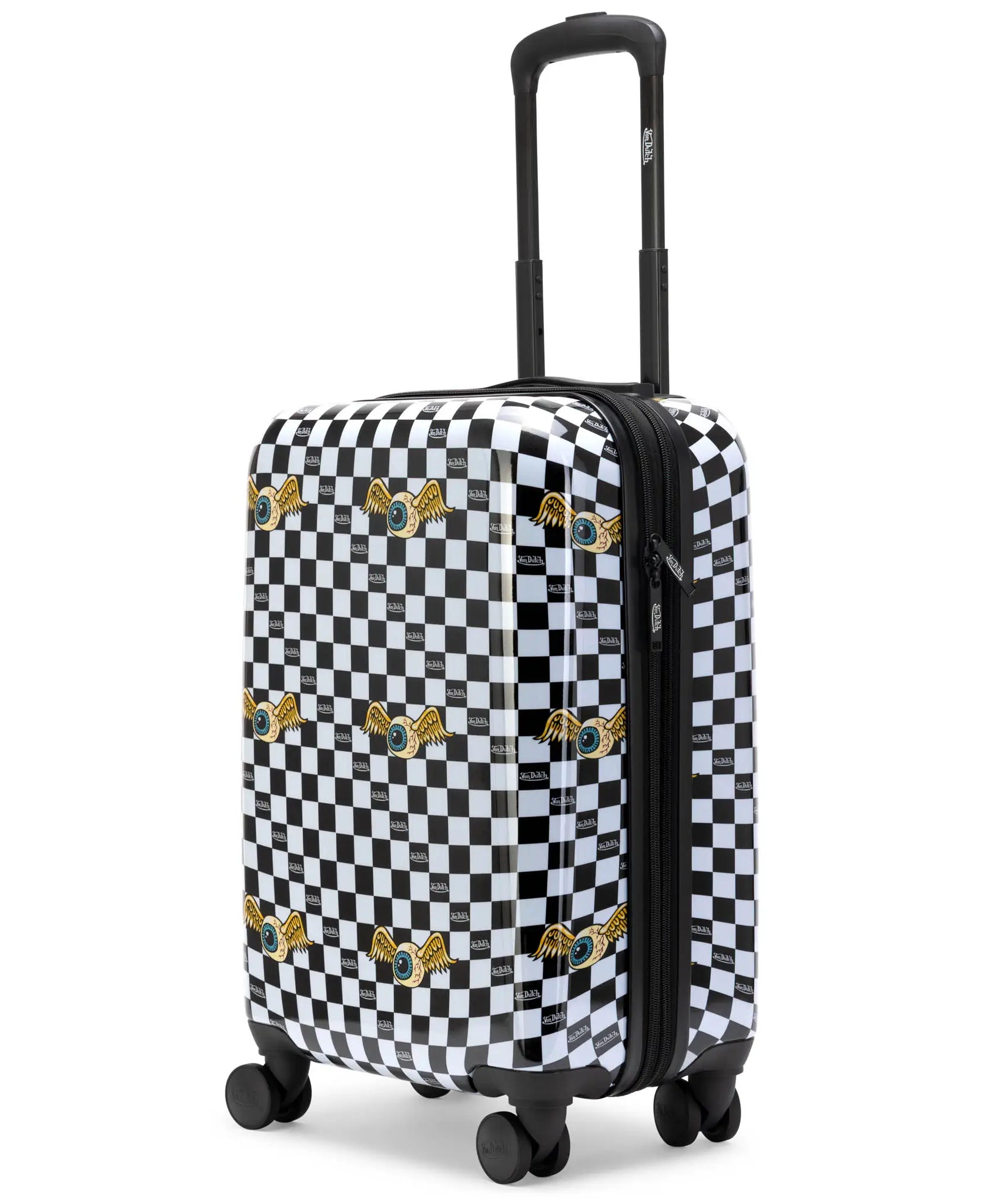 Kustom Kulture Erweiterbarer Hardside Spinner Koffer als Handgepäck
