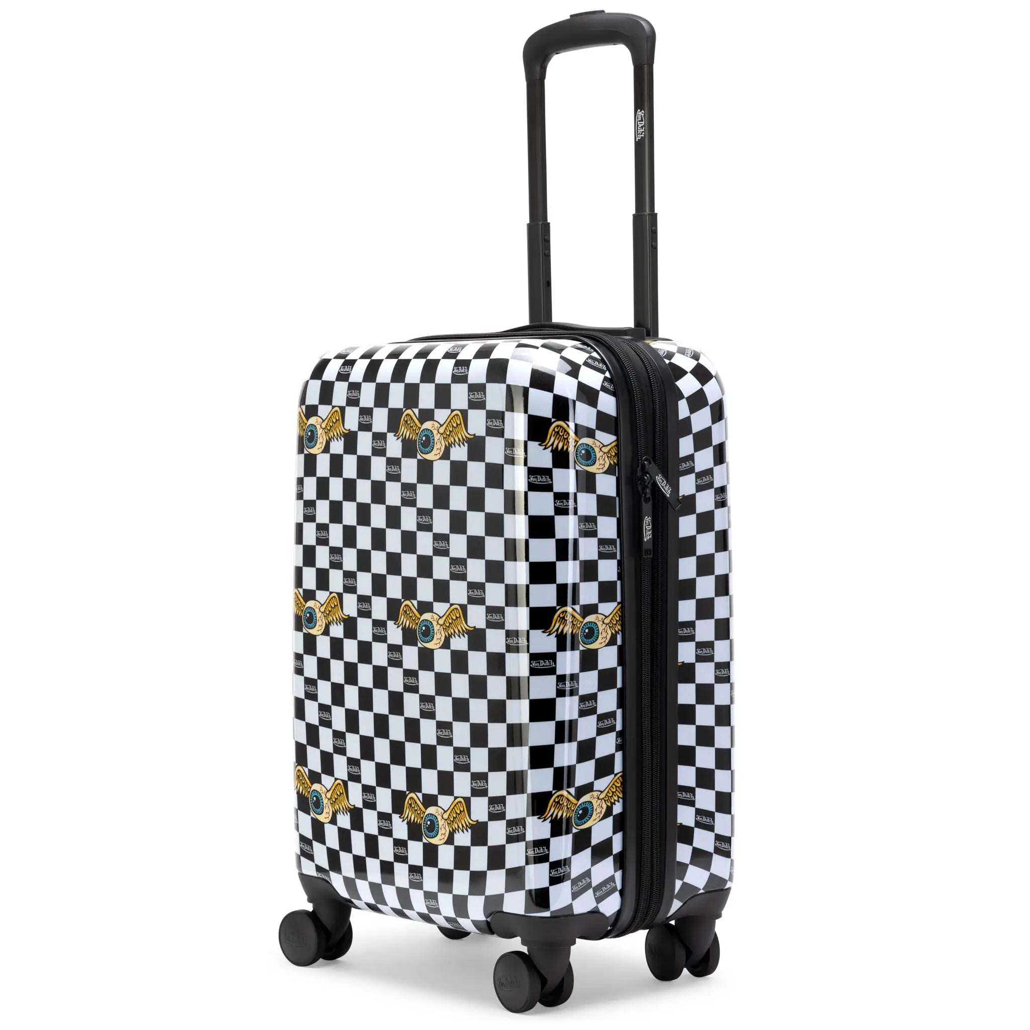 Kustom Kulture Erweiterbarer Hardside Spinner Koffer als Handgepäck