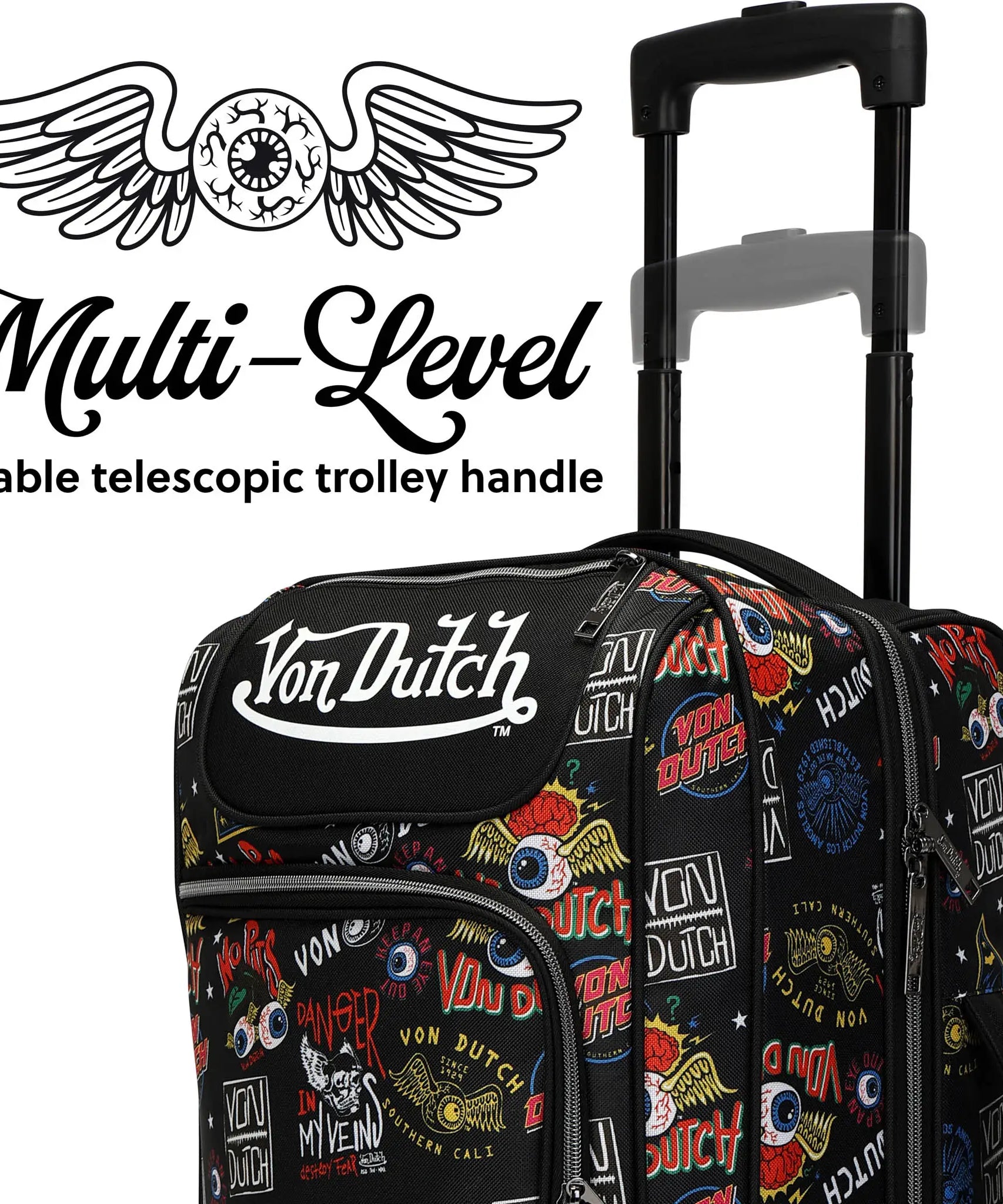 Jax Black 20" Rollreisetasche