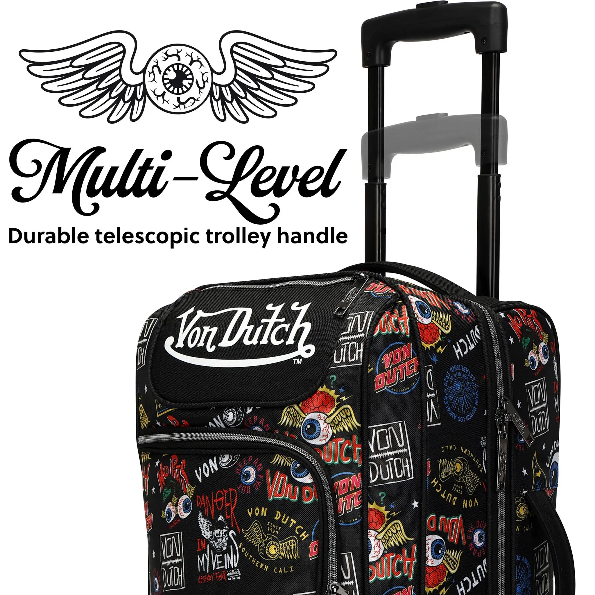 Jax Black 20" Rollreisetasche
