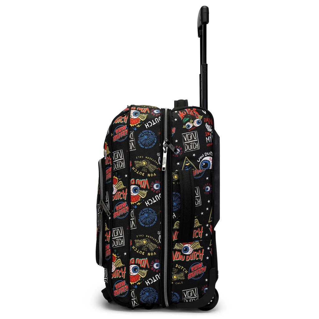 Jax Black 20" Carry-on Rolling Duffel