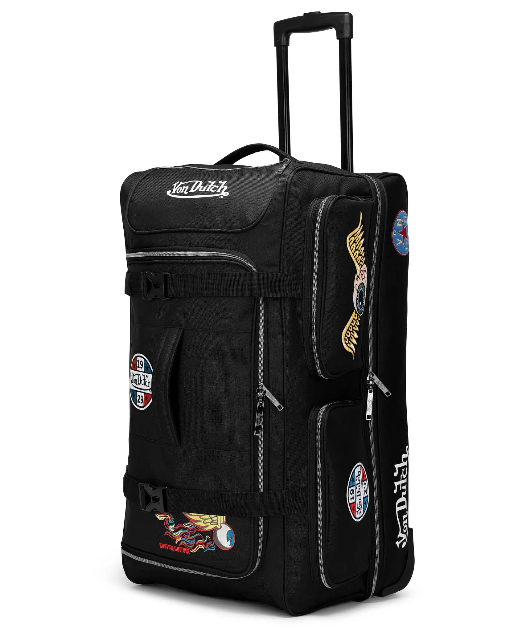 Signature Patch 28" Rollbare Reisetasche mit Karomuster