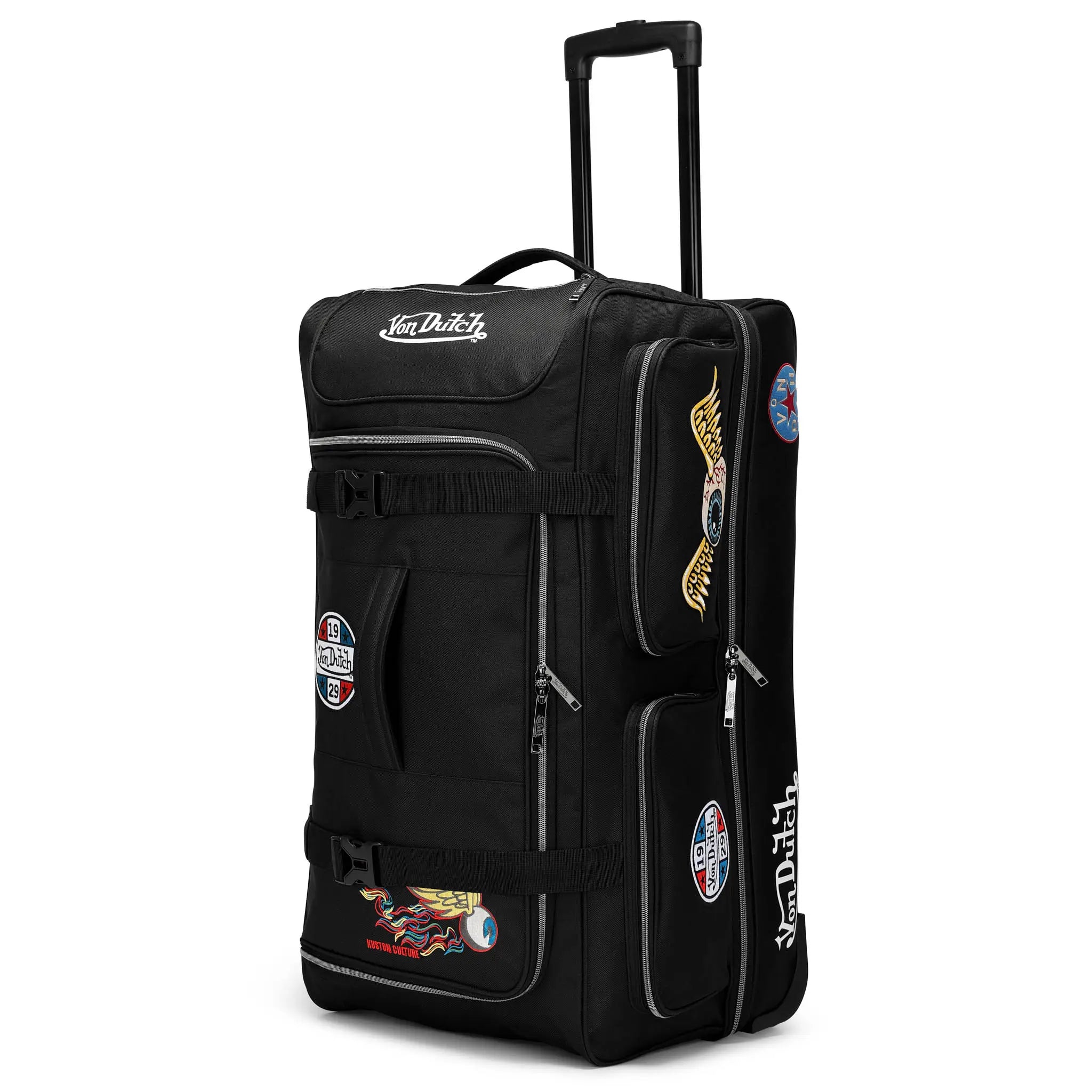 Signature Patch 28" Rollbare Reisetasche mit Karomuster